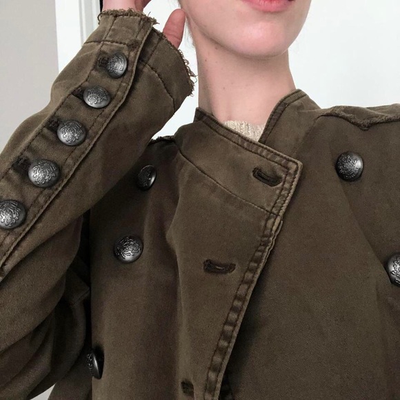 Free People ruffle-hem military jacket - Picture 8 of 8